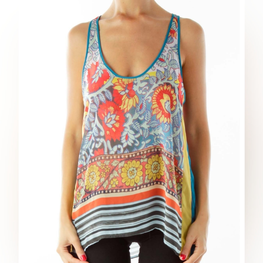 Dream Daily Floral Print Tank Top